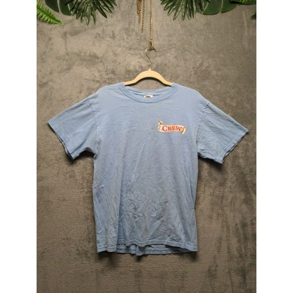 Fruit of the Loom Other - 🍑Men T-Shirt Short Sleeve Crew Neck Solid Blue Printed Casual Size Medium